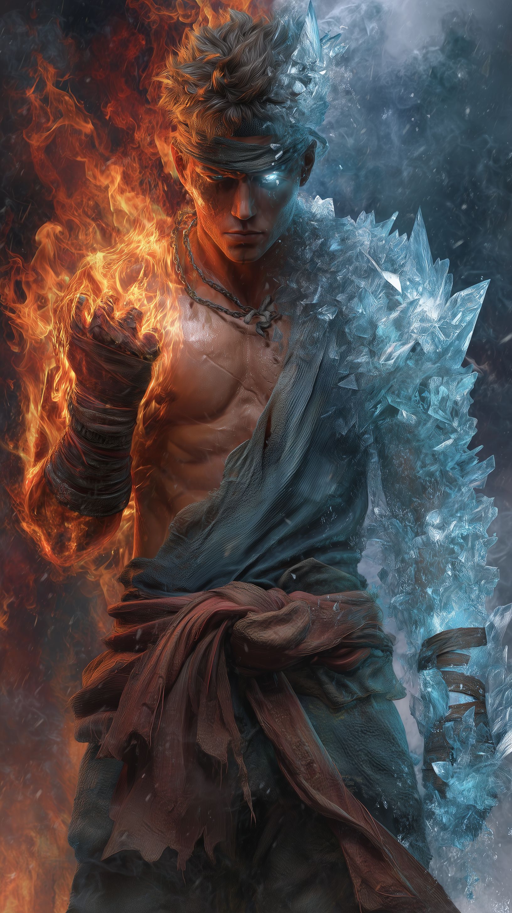 The Elemental Duelist: A Warrior Torn Between Fire and Ice