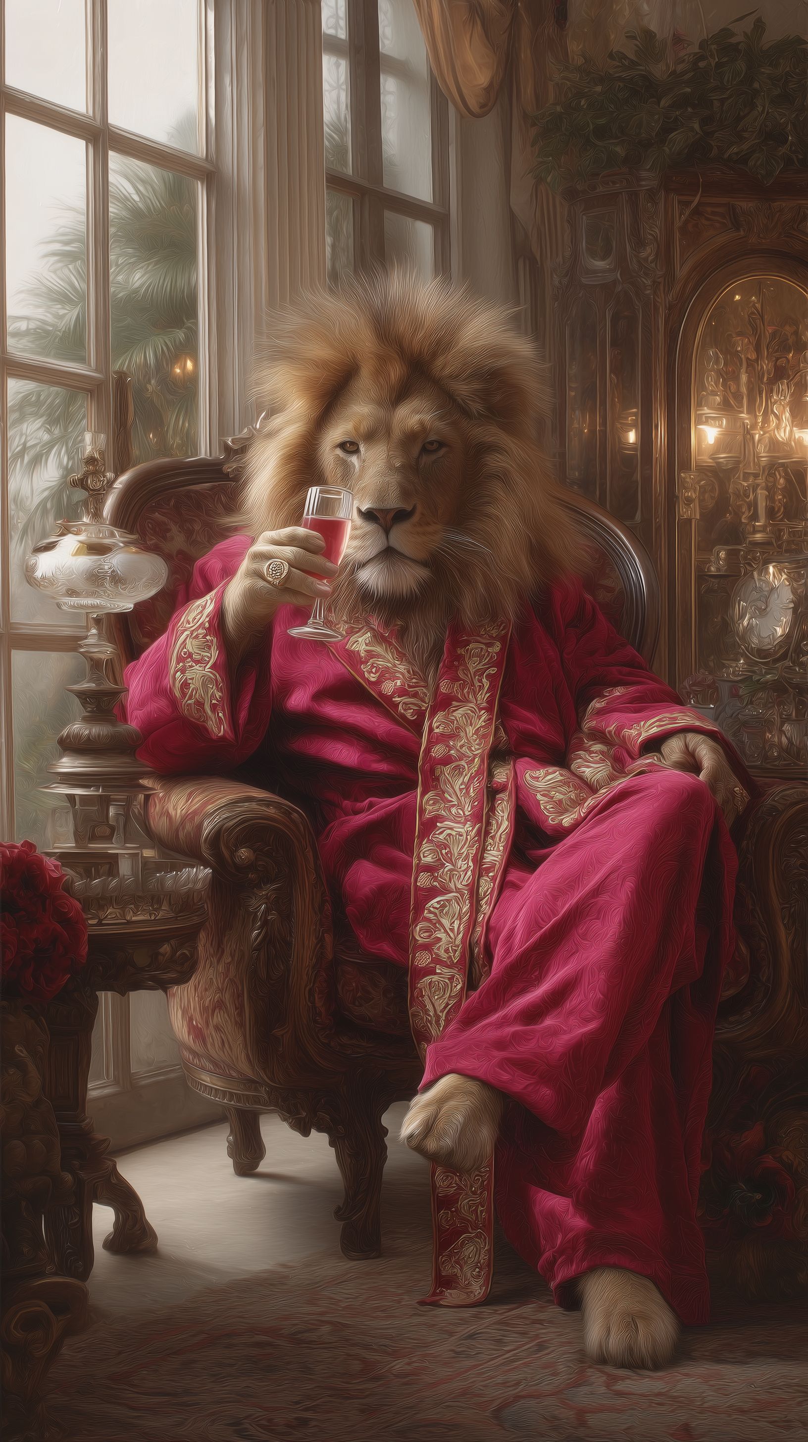 Regal Relaxation: The Aristocratic Lion