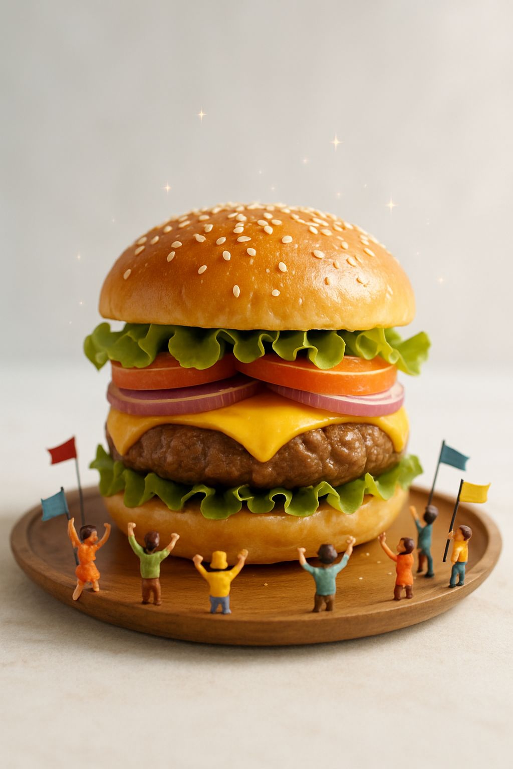 Tiny World's Biggest Burger Build!