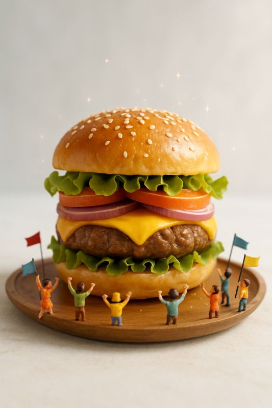 Tiny World's Biggest Burger Build!