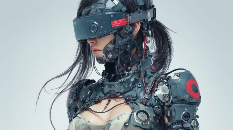 Cyberpunk Sentinel: The Tech Guardian