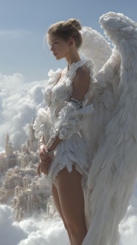 Celestial Guardian: Angel Over the Heavenly City