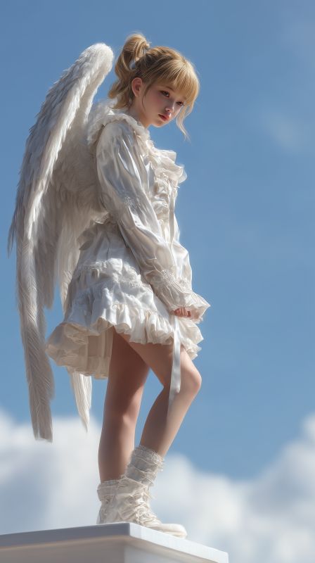Heavenly Innocence: The Angel Girl in Daylight